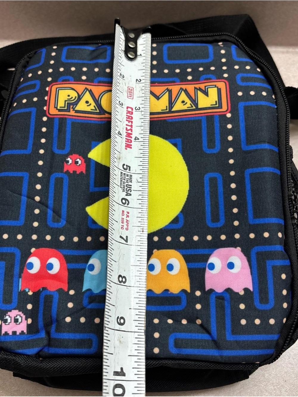 PAC-MAN Kids School Backpack - Lunch Insulated Cooler - Pencil Pen Pouch - Picture 8 of 10